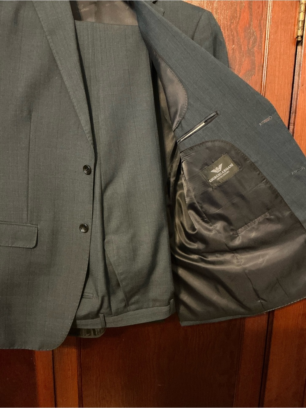 Giorgio Armani Men's slate blue suit